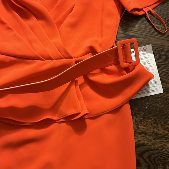 Badgley Mischka peplum dress size 8 - Picture 4 of 6